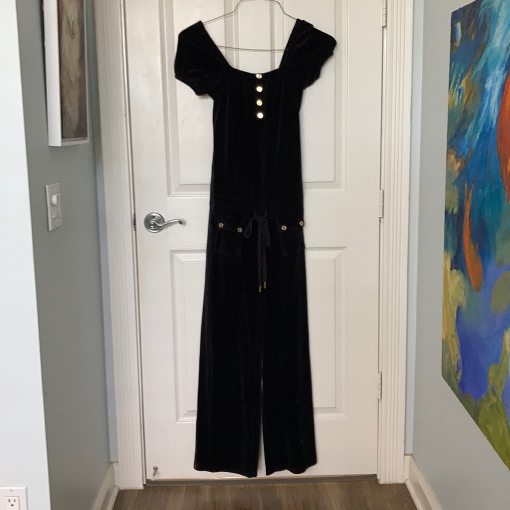 Black Velvet Juicy Couture One-piece Jumpsuit
